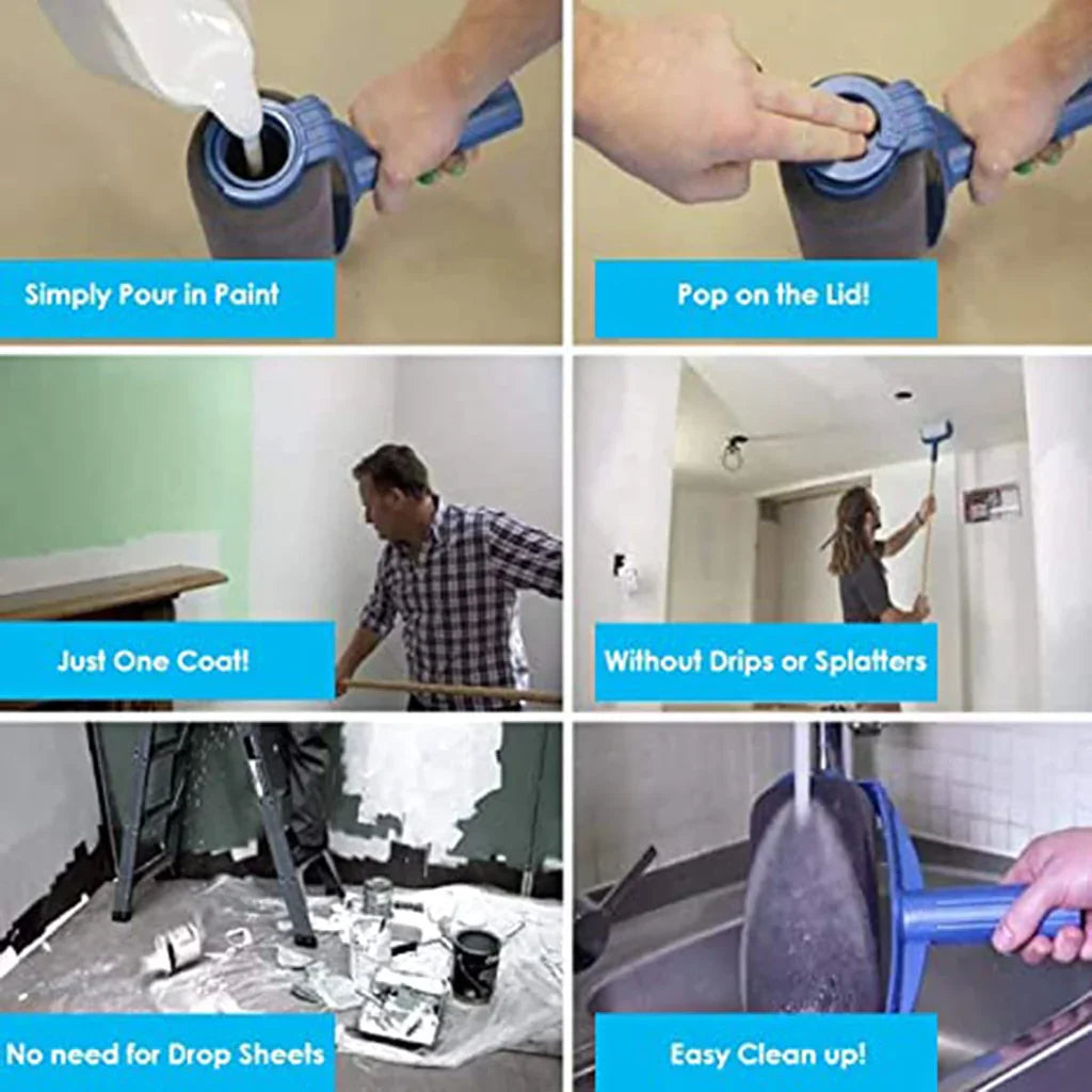 Multifunctional Seamless Paint Roller Brush