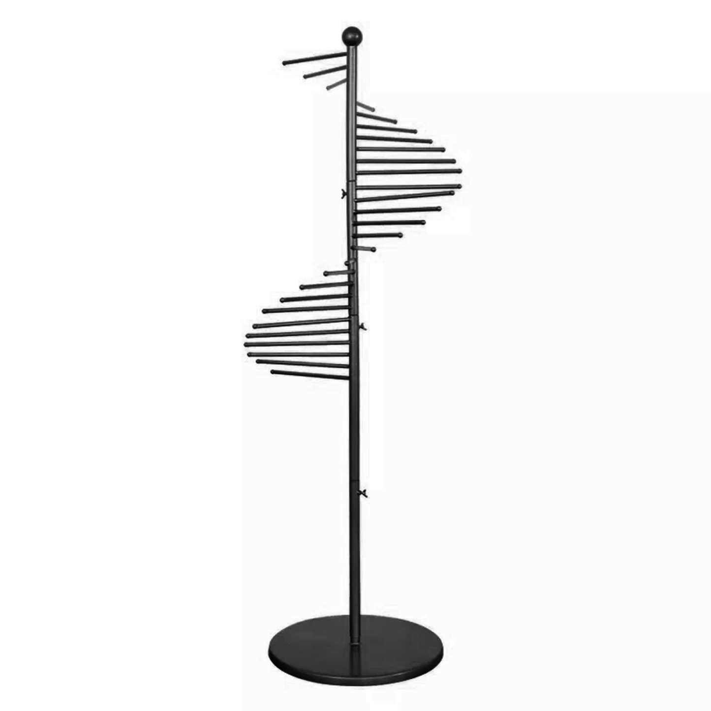 Circle Curtain Scarves Clothing Stand, Gold & Black