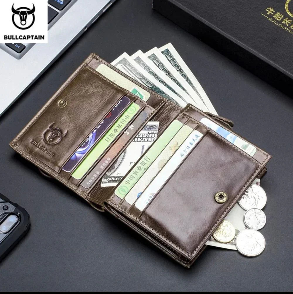 Bullcaptain Zipper Men's Wallet