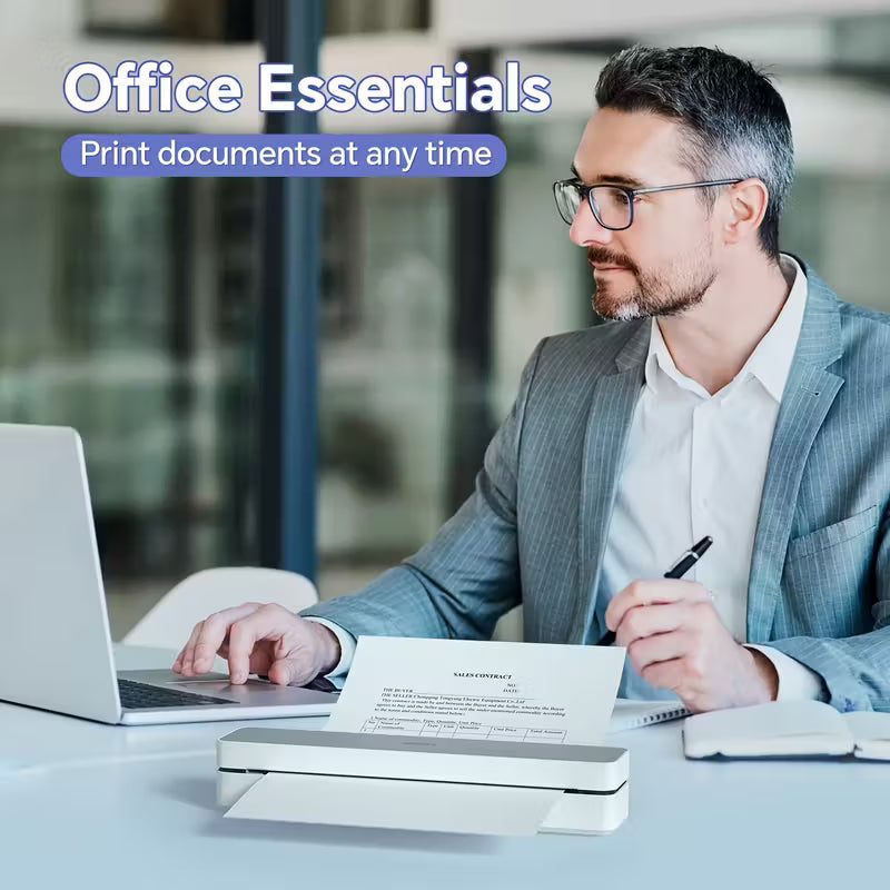 Portable Wireless Travel Thermal Printer