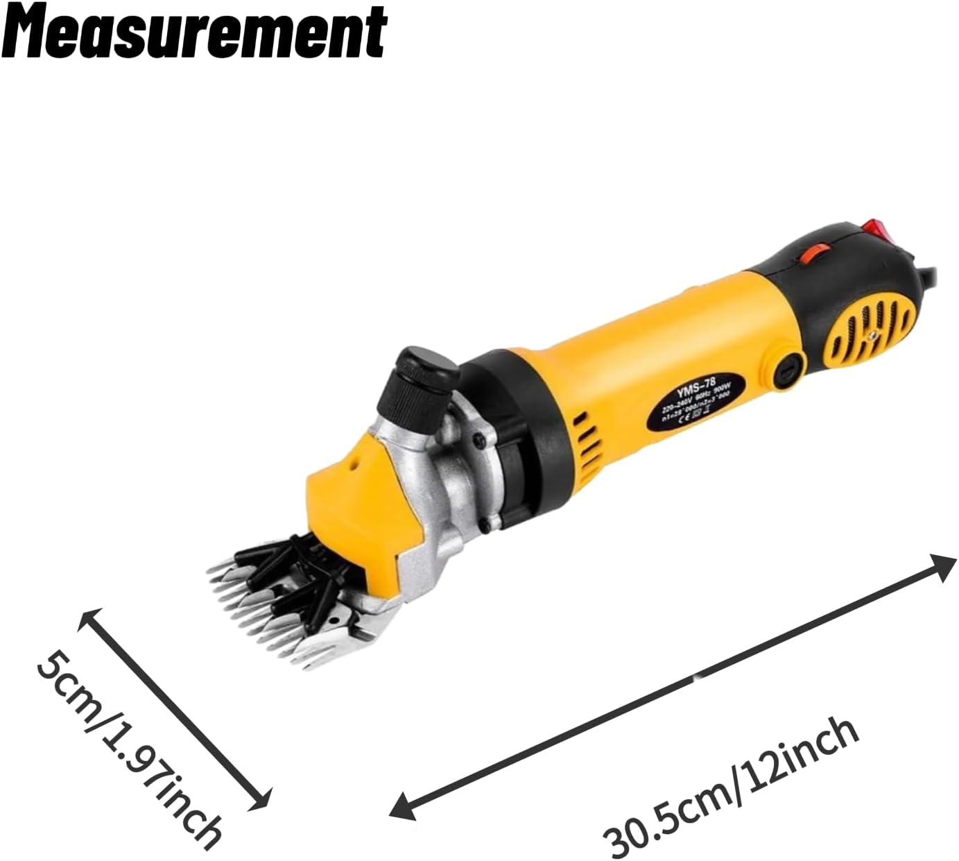 Professional Wool Shears, Adapted for Sheep Grooming