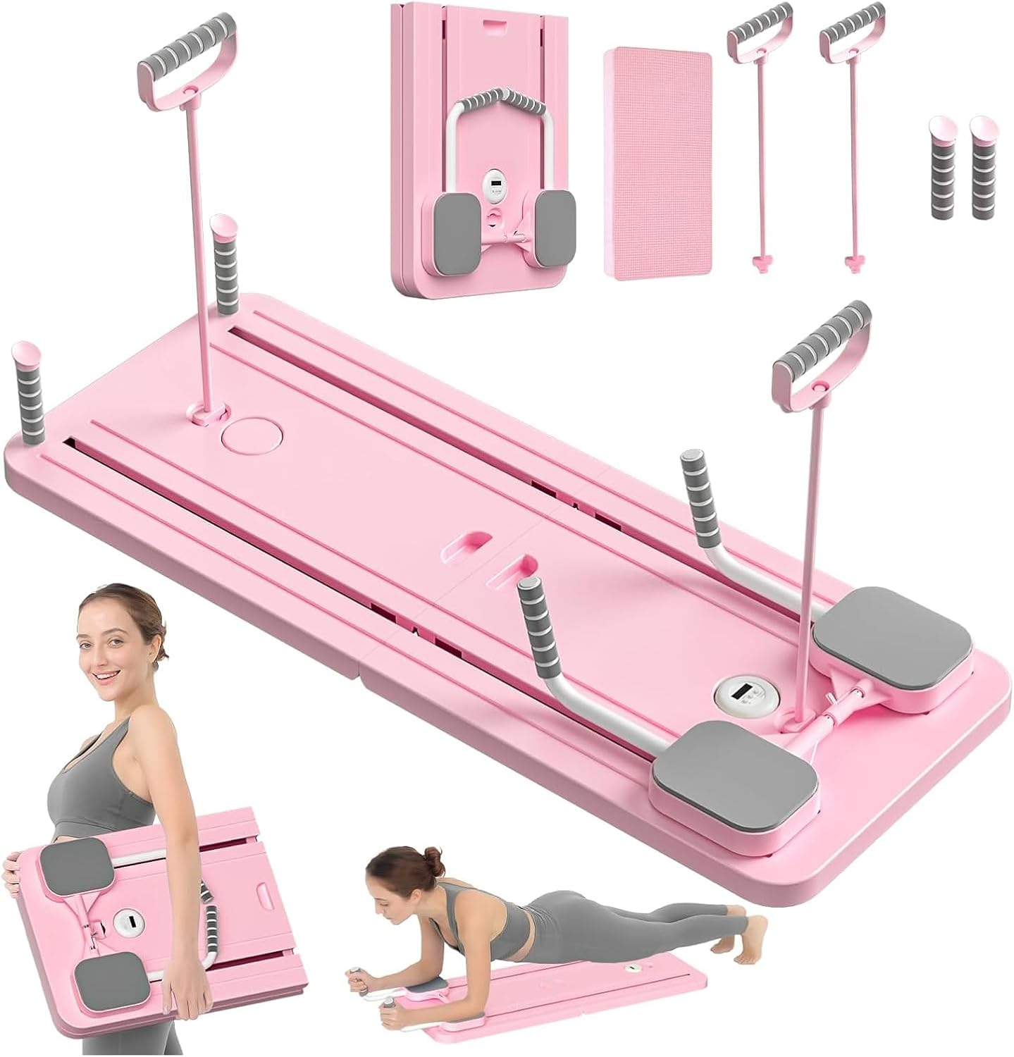7 in 1 Pilates Board,Portable Reformer Abdominal Plate