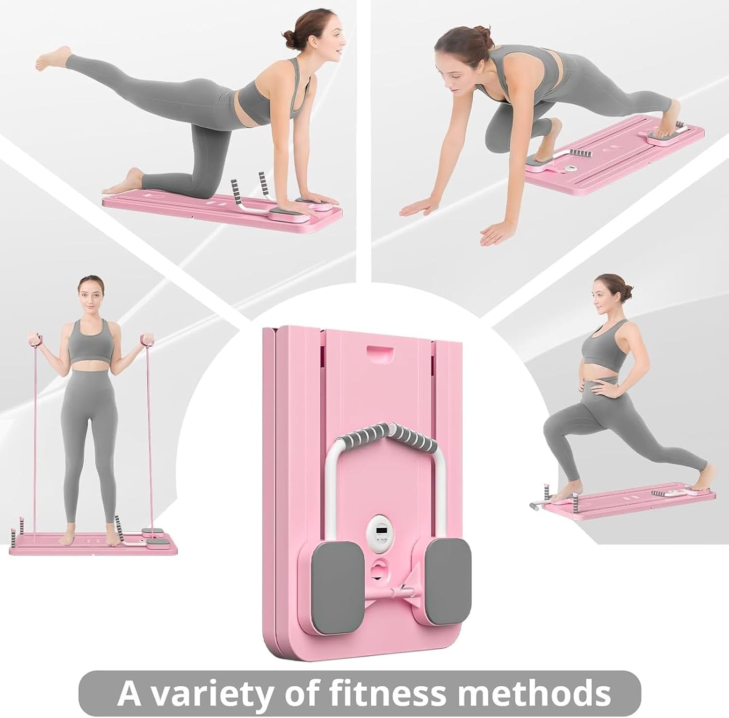 7 in 1 Pilates Board,Portable Reformer Abdominal Plate