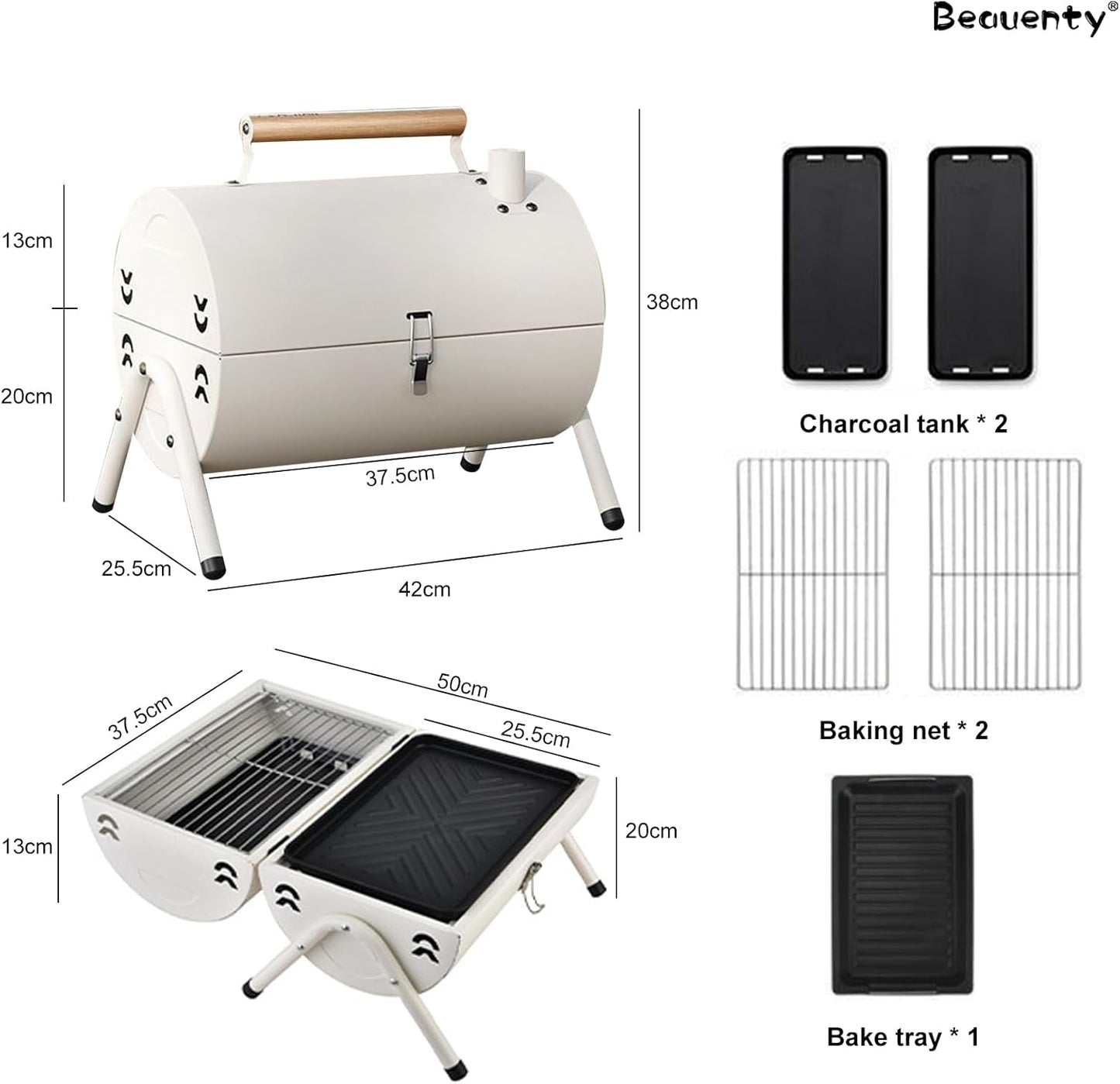 Charcoal Barbecue Grill Set
