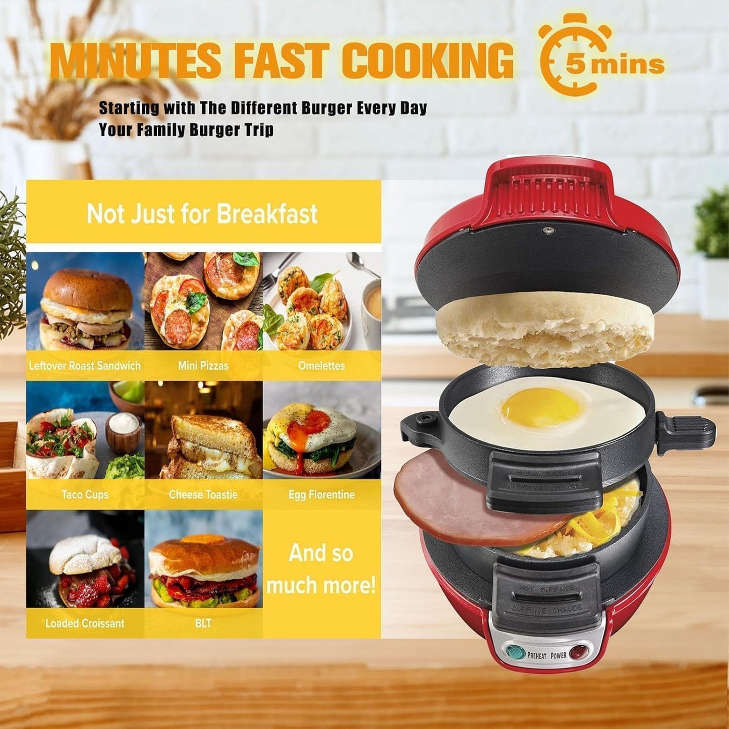 Breakfast Sandwich Burger Maker