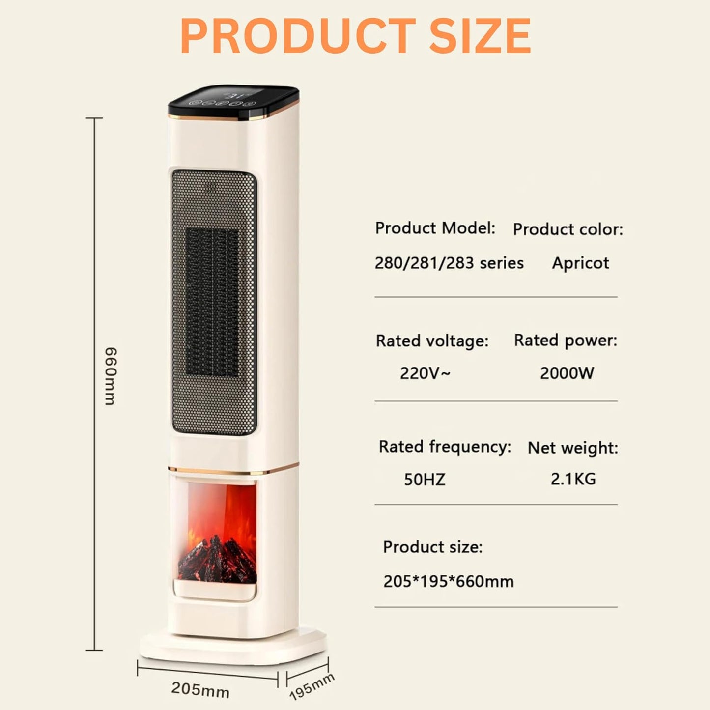 Electric Heater, 2000W