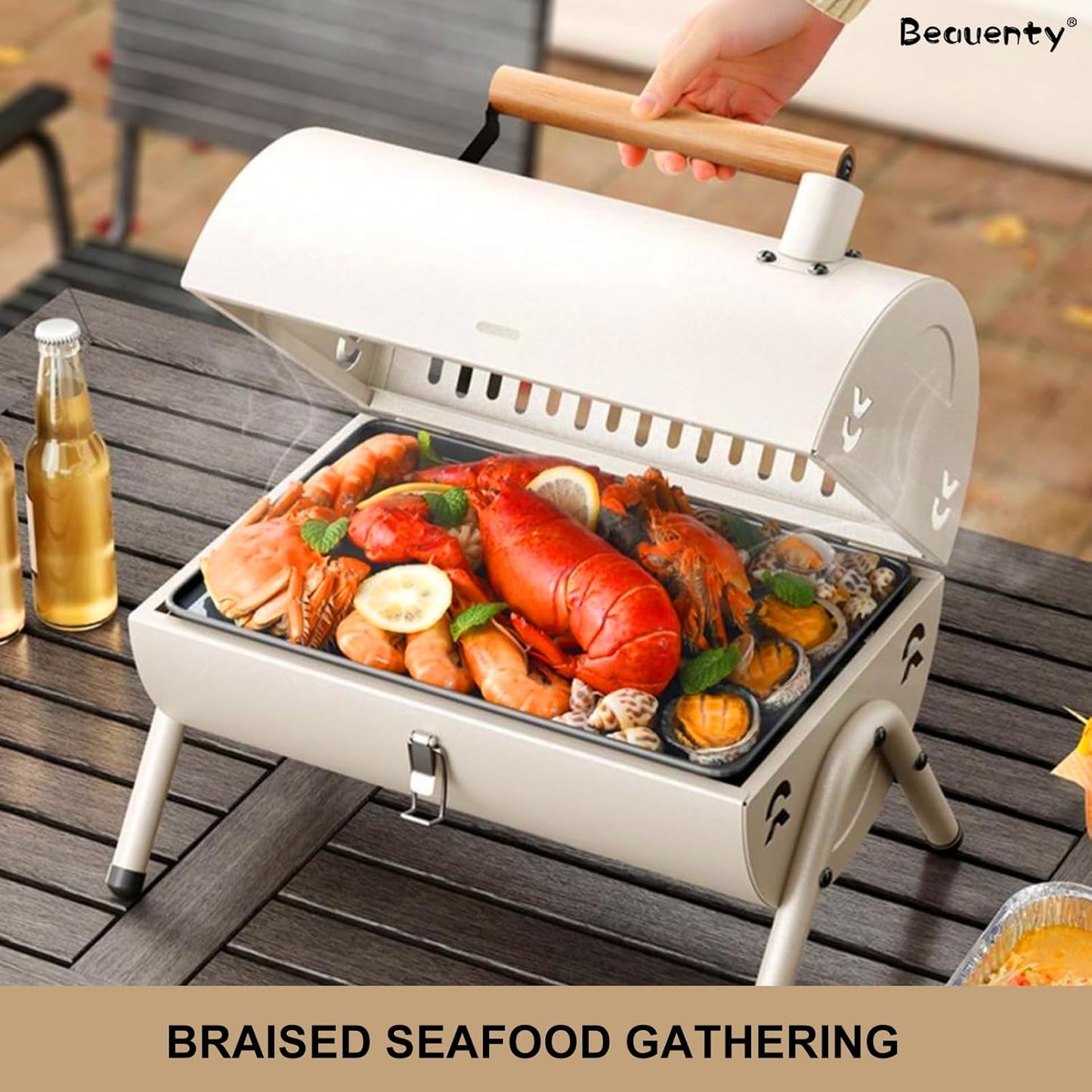 Charcoal Barbecue Grill Set