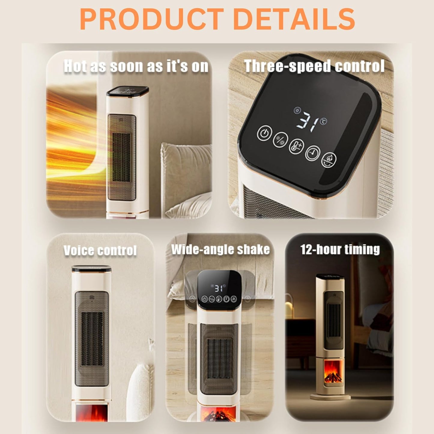 Electric Heater, 2000W