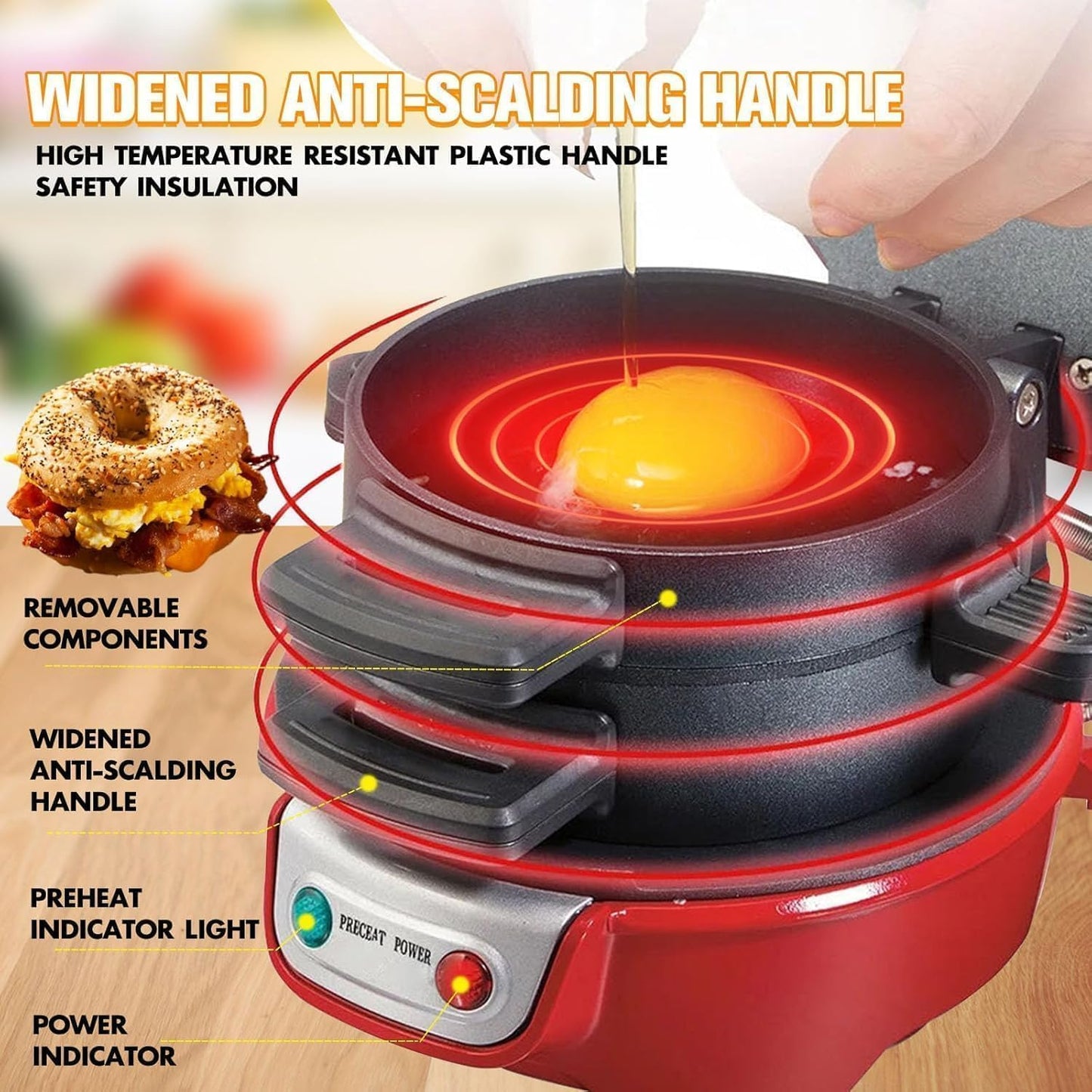 Breakfast Sandwich Burger Maker