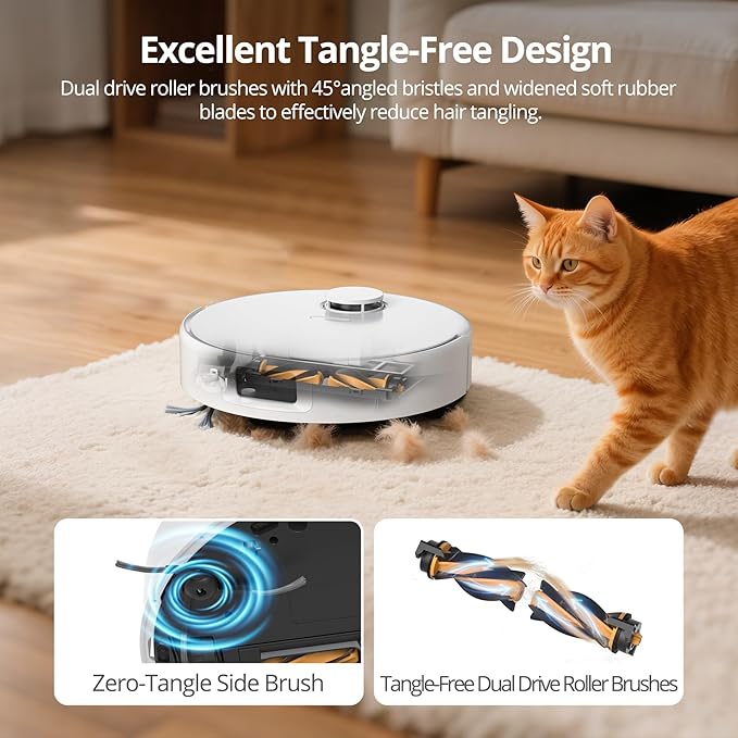 Robot Vacuum and Mop,Dual Spinning Mops