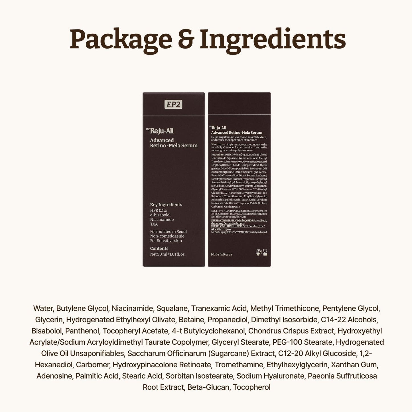 Advanced Retino-Mela Serum – HPR Retinol Serum for Face