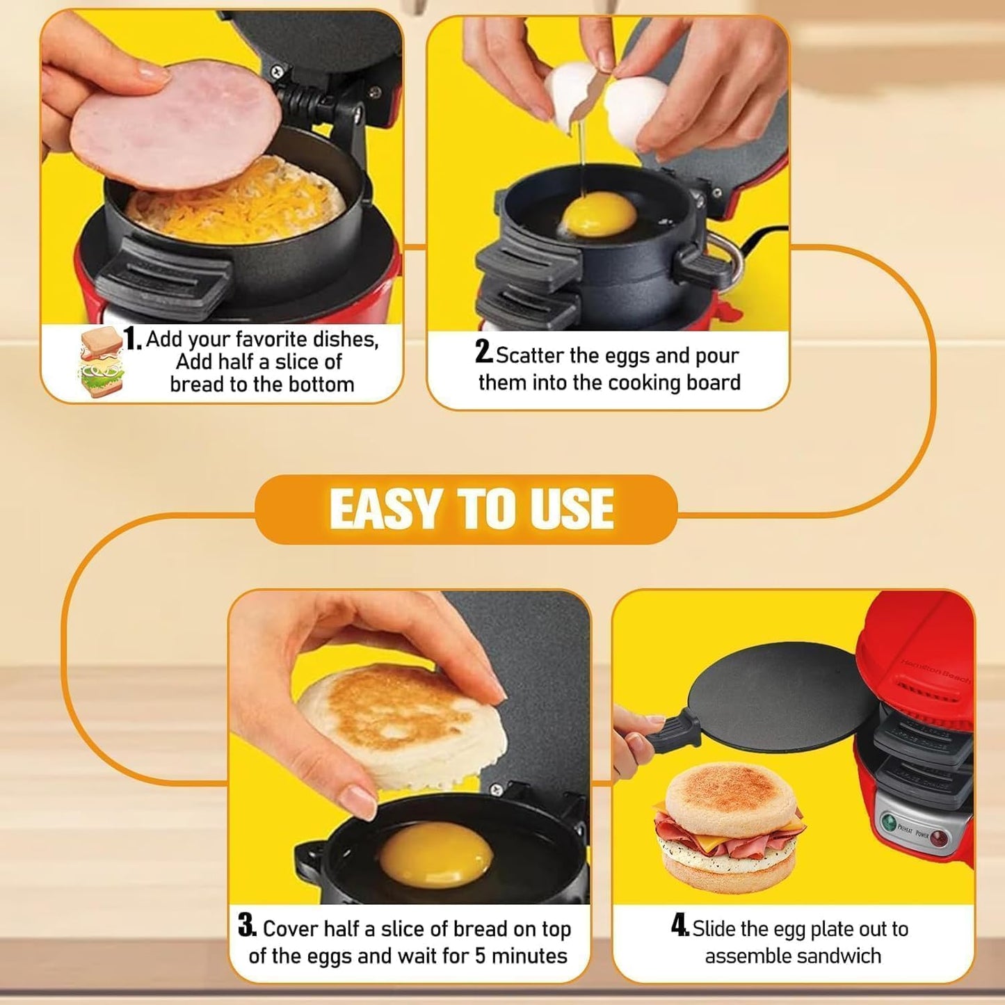 Breakfast Sandwich Burger Maker