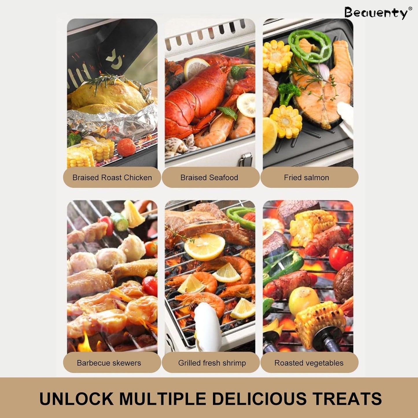 Charcoal Barbecue Grill Set