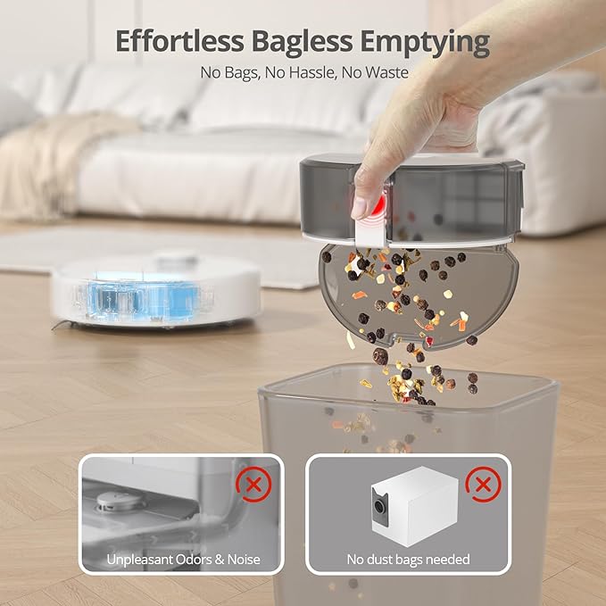 Robot Vacuum and Mop,Dual Spinning Mops