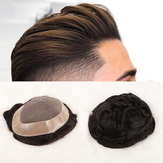 Hair Patch for Men - 100% Human Hair