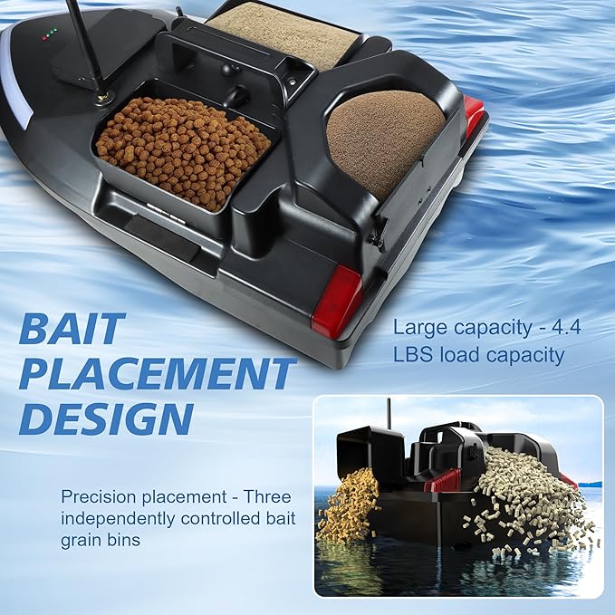 Fish Bait Boats with LED Light for Professional Fishing