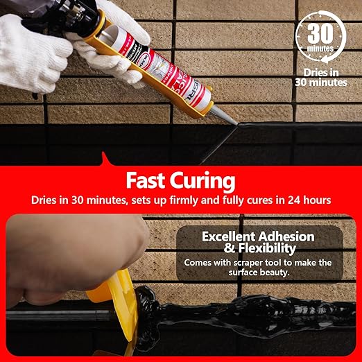 Black RTV Advanced Silicone Sealant & Caulk