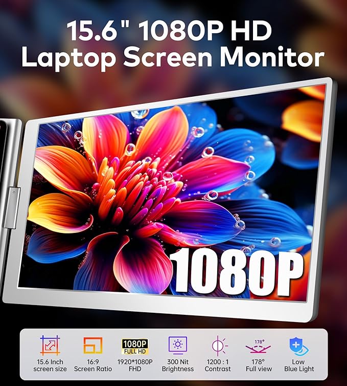 Laptop Screen Extender Monitor Portable 3 in 1