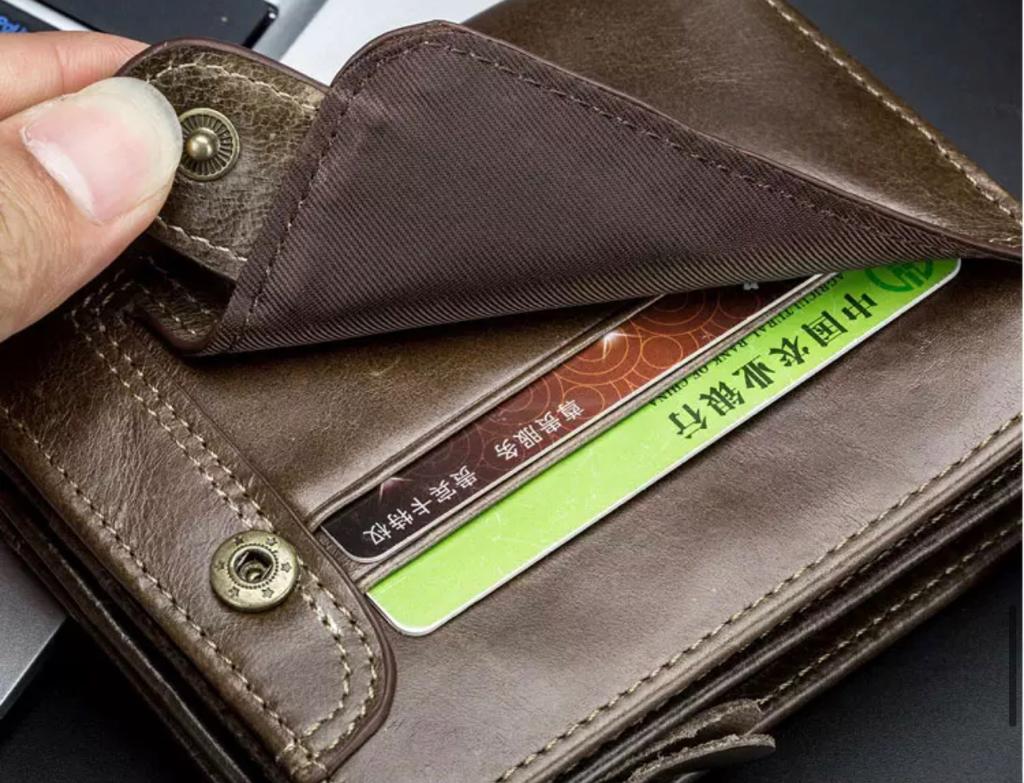 Bullcaptain Zipper Men's Wallet