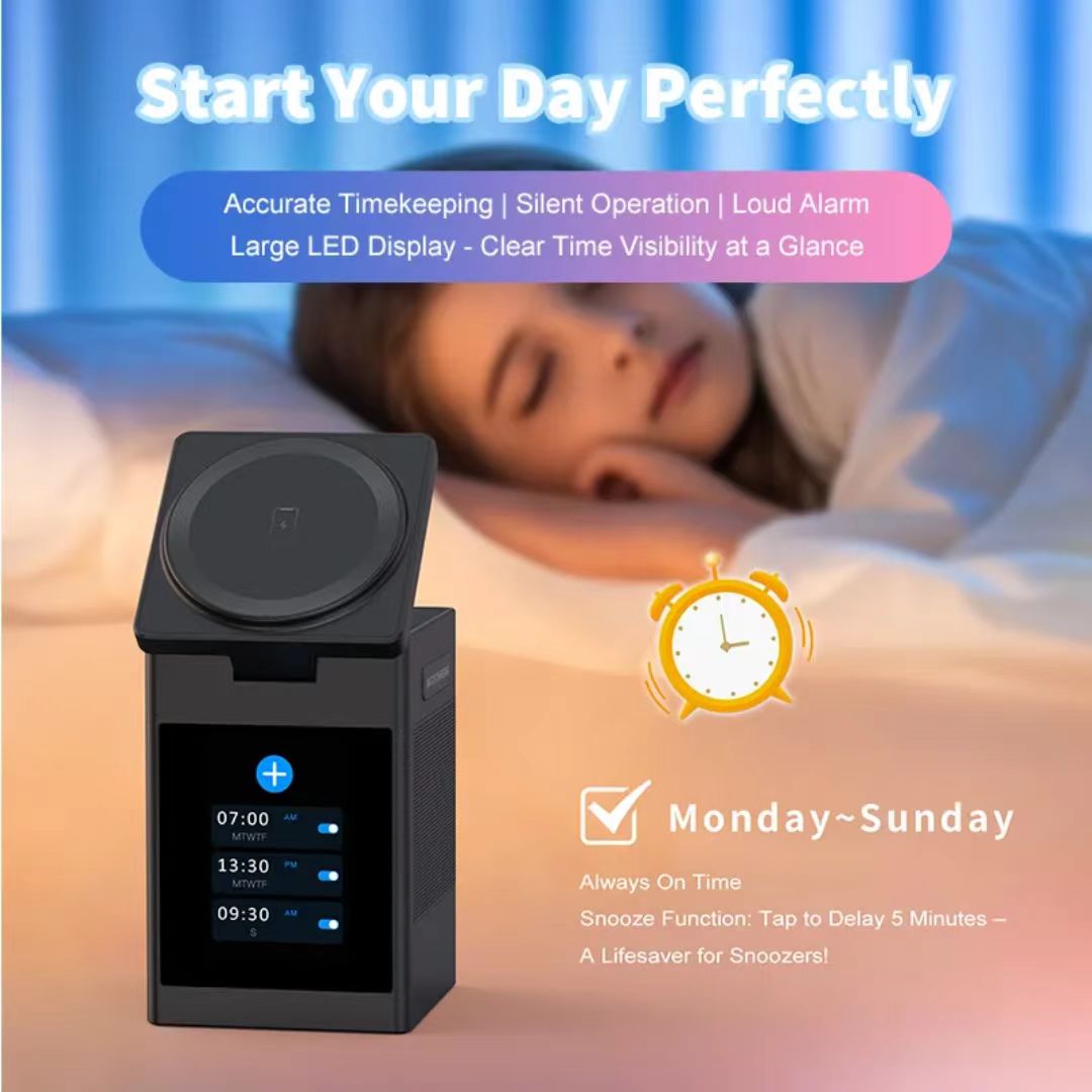 6 in 1 Charging Station | Pixel Animated Display