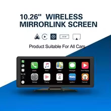 10.26 inch Wireless CarPlay Android Auto Universal Multimedia