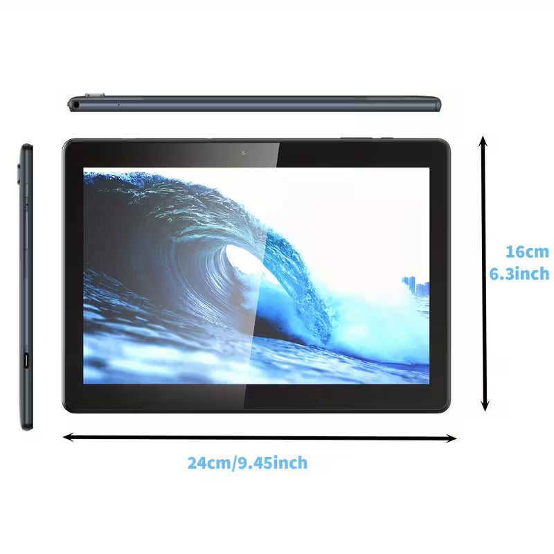 Android 15 Tablet with Keyboard, 128GB Storage, 6GB for RAM