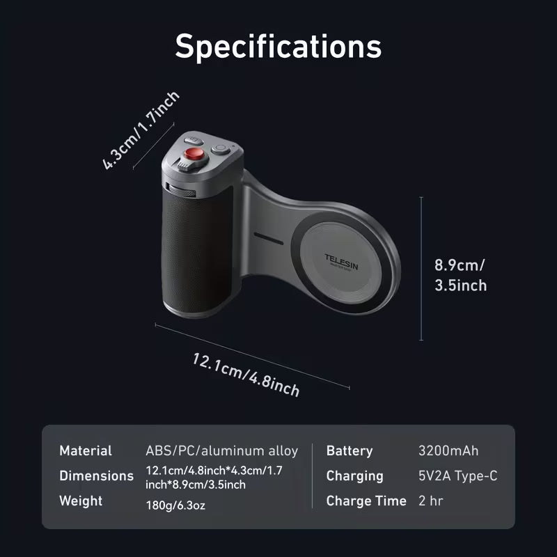 Wireless Qi Charging, Remote Zoom